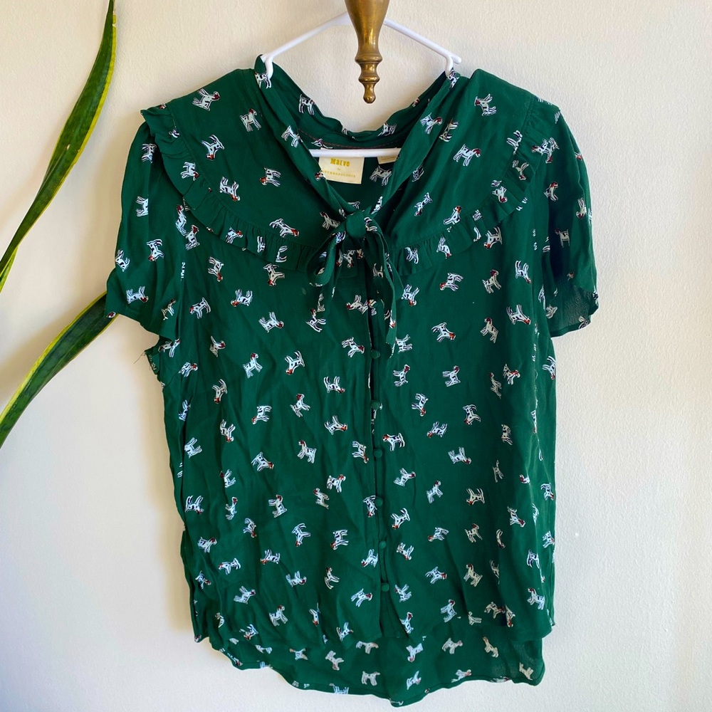 Anthropologie maeve retro inspired top